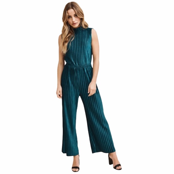 Dynamite Pants - Dynamite Velvet Jumpsuit NWOT
